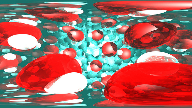 ice-like hexagonal structures representing water molecules interacting with and above a model platinum catalyst surface. Oxygen atoms in water are shown as red, hydrogen atoms as white; platinum atoms are shown in bluish-grey.