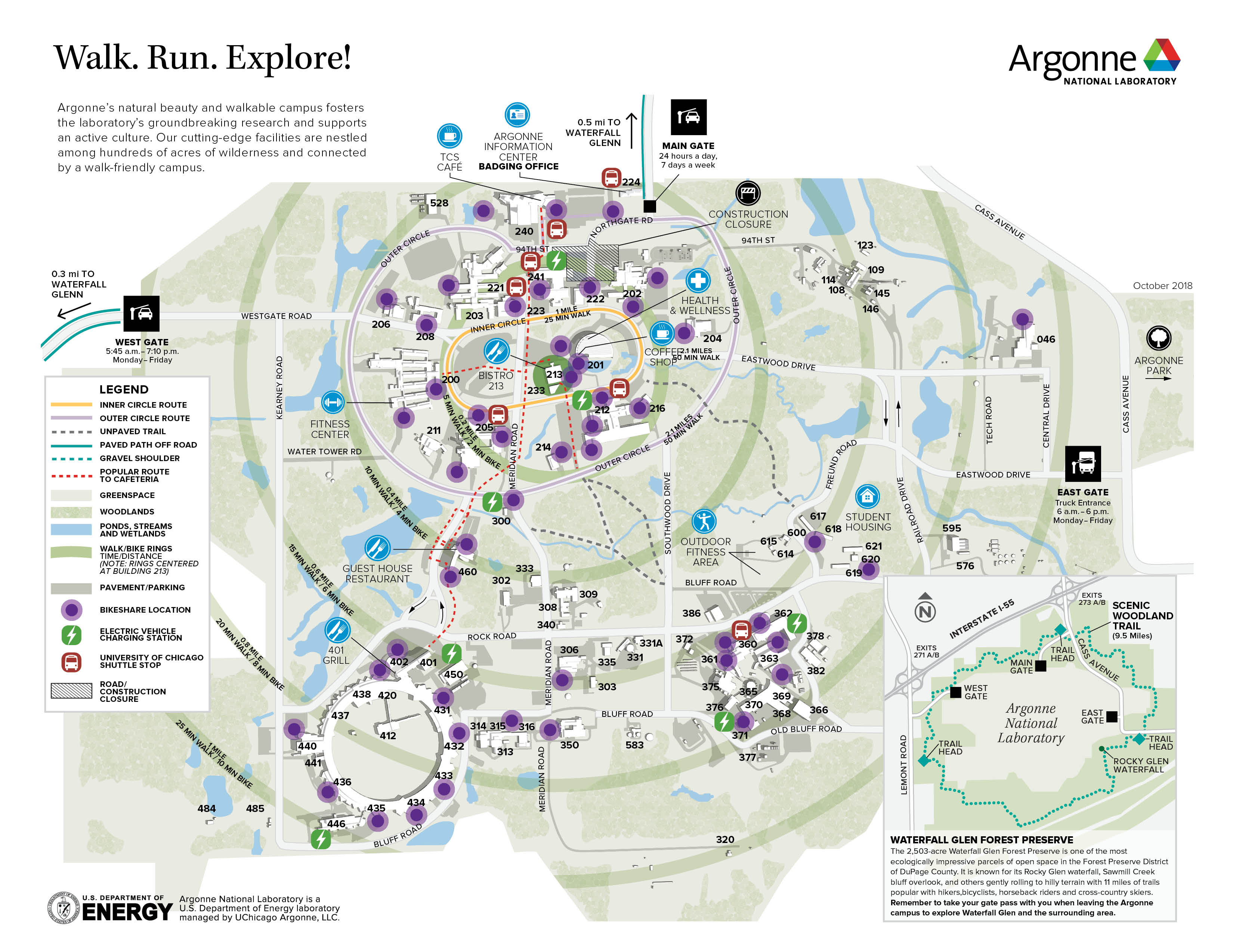 Walk. Run. Explore! Campus Map