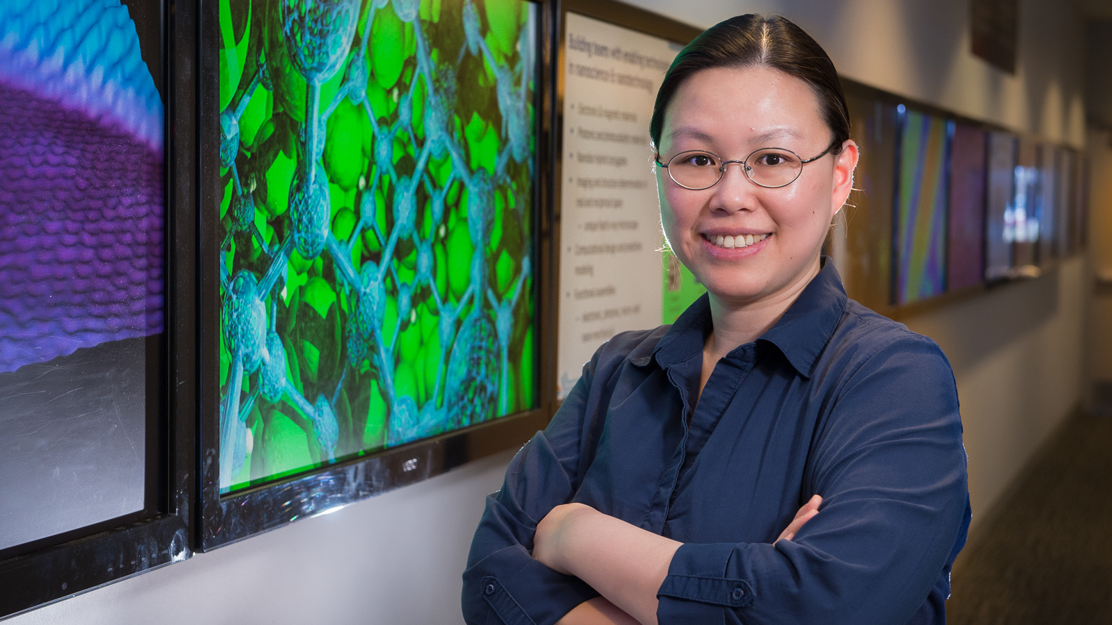 Maria Chan, a scientist at Argonne’s CNM, is one of the 76 scientists across the nation to receive DOE​’s Early Career Research Program award for her work in computational materials science. (Image by Mark Lopez, Argonne National Laboratory.)