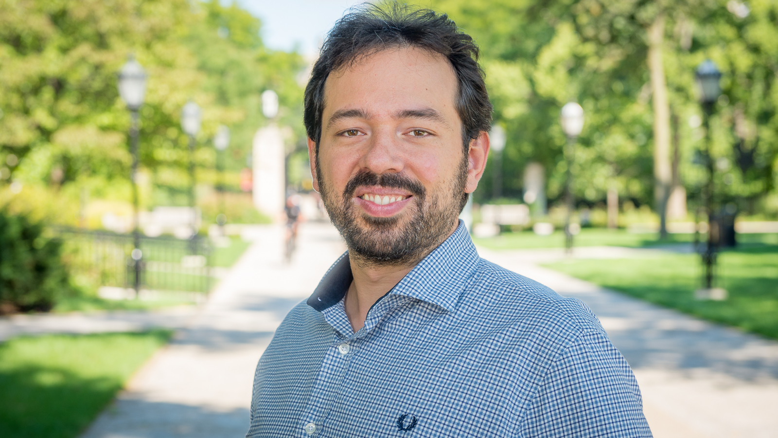 Marco Govoni, a scientist in Argonne’s MSD and CME, aims to create computational models to accelerate development of materials for quantum applications. (Image by University of Chicago.)