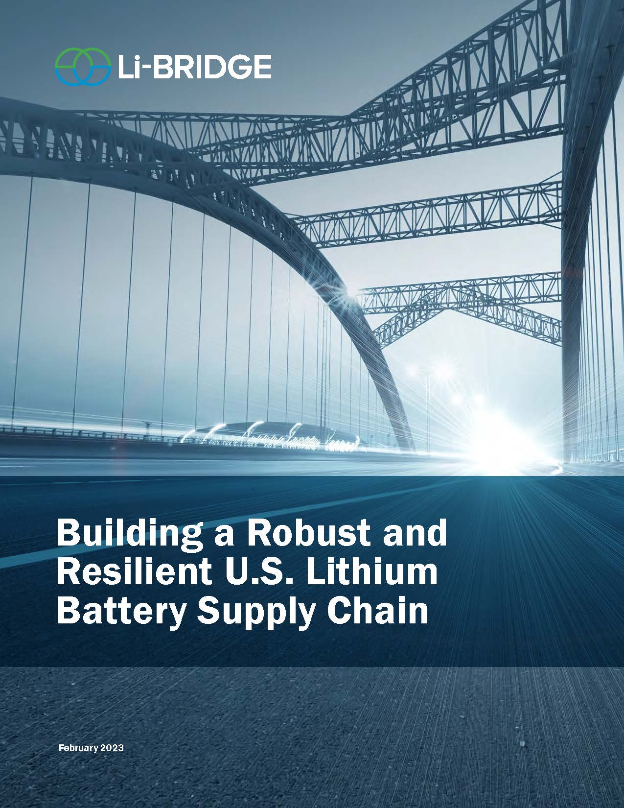Cover of Li-Bridge Industry Report with image of large steel bridge