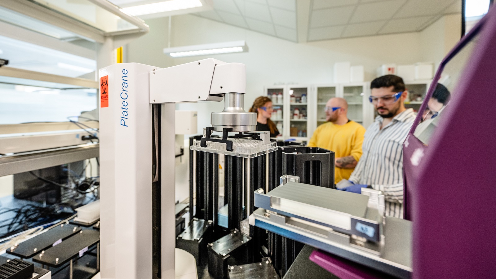 The Biosciences Automated Platform is one of the automated labs accelerating biological research. The system may help researchers unlock mysteries of microbiology or find new ways to treat drug-resistant bacterial infections.