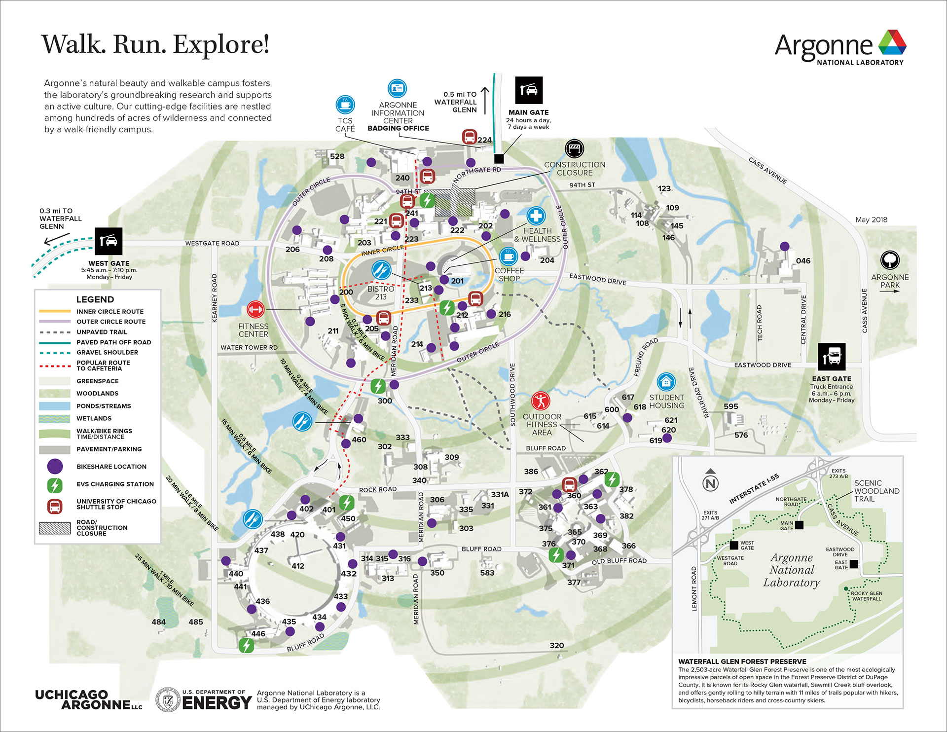 Walk. Run. Explore! Campus Map
