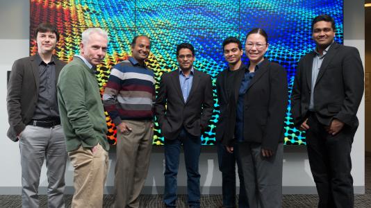 The Argonne research team that has pioneered the use of machine learning tools in 2-D material modeling.
