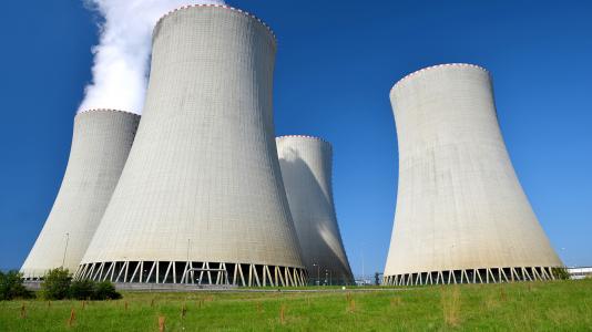 Four cooling towers