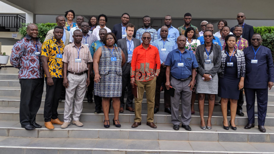 Argonne’s Todd Levin and Carnegie Mellon’s Destenie Nock helped SEN-Africa colleagues from University of Ghana, the University of Cape Town and the University of Nairobi host two workshops to learn about tradeoffs involved with sporadic  electrical access. (Image by SEN-Africa.)