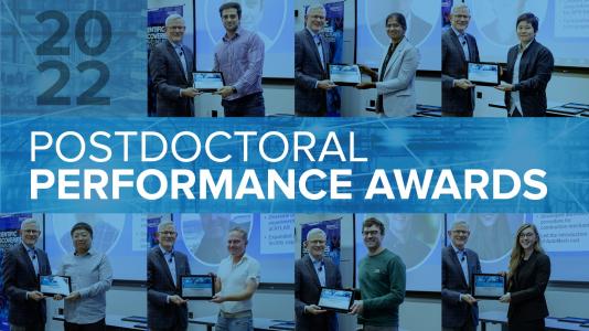 Nine researchers were honored with Argonne's 2022 Postdoctoral Performance Awards. (Image by Argonne National Laboratory.)
