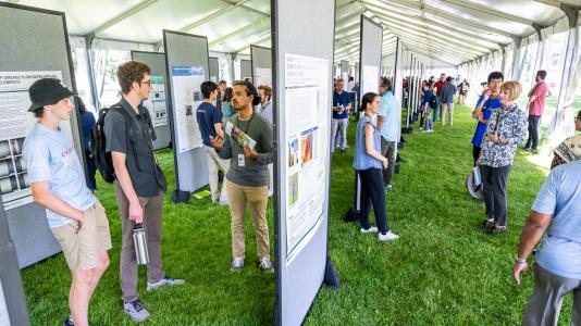 Argonne interns present their research at Learning on the Lawn.