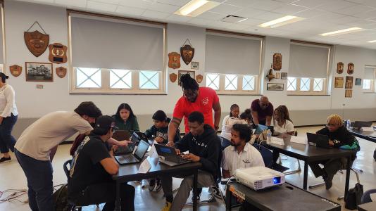 In preparation for teaching data science in their own classrooms, teachers participating in Argonne’s Data Science Institute for High School Teachers had the opportunity to guide students through coding with Jupyter Notebooks.
