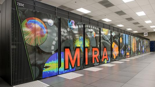 Argonne’s Mira supercomputer. (Image by Argonne National Laboratory.) 